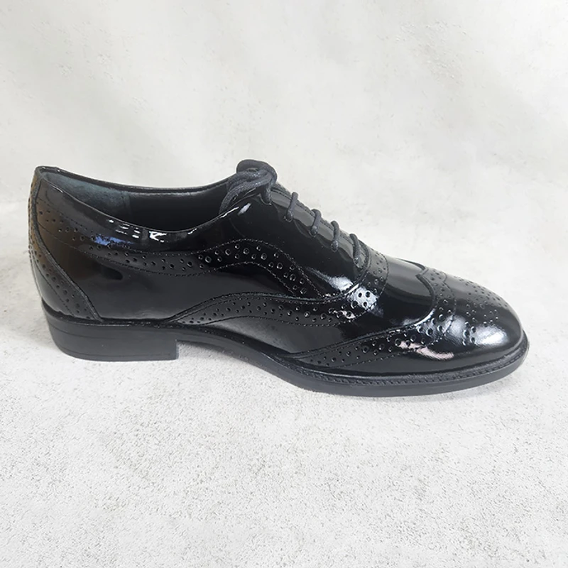 Black Mirror Polish Leather Shoes for Men - Image 3