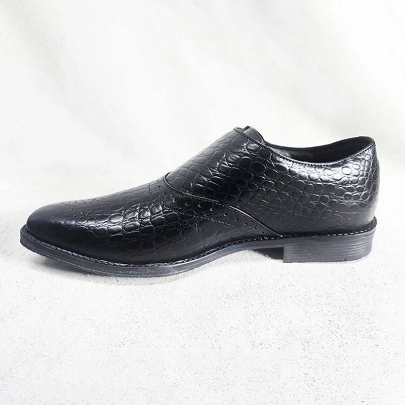 Premium Single Monk Shoe (Crocodile Print) - Image 3