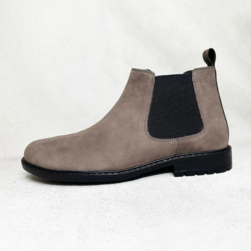 Premium Nubuck Leather Chelsea Boot