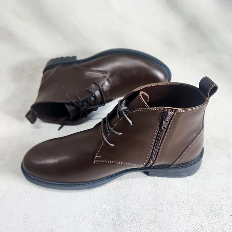 Men’s Leather Chukka Boot with Chain - Image 6