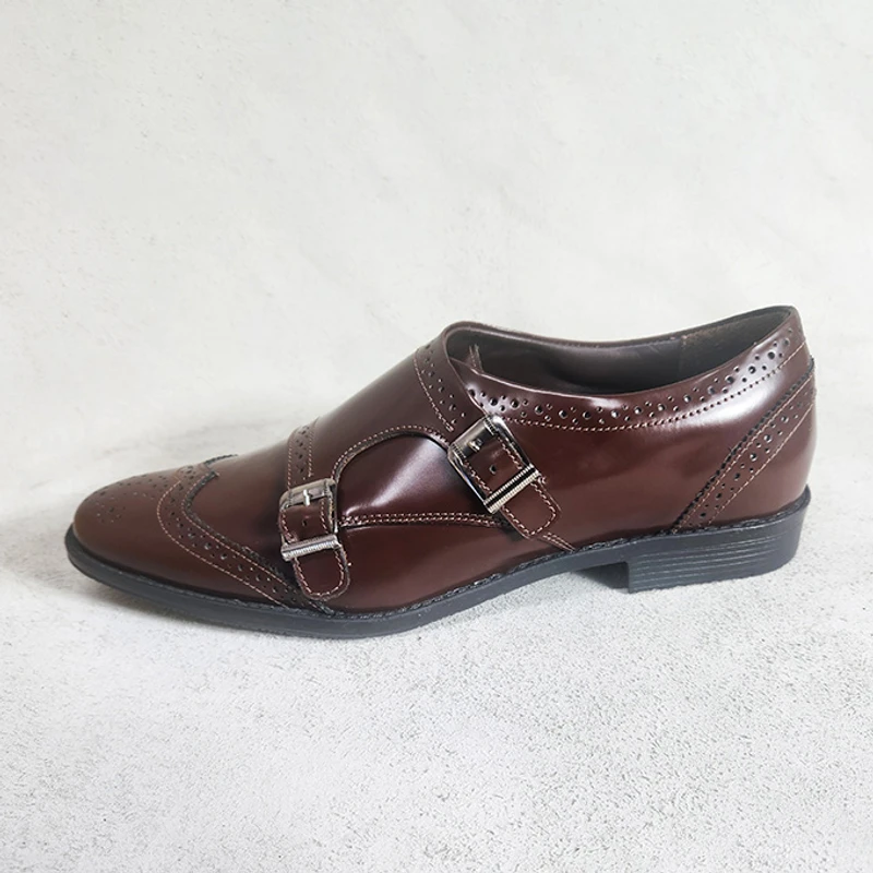 Premium Double Monk Shoe (DBR)