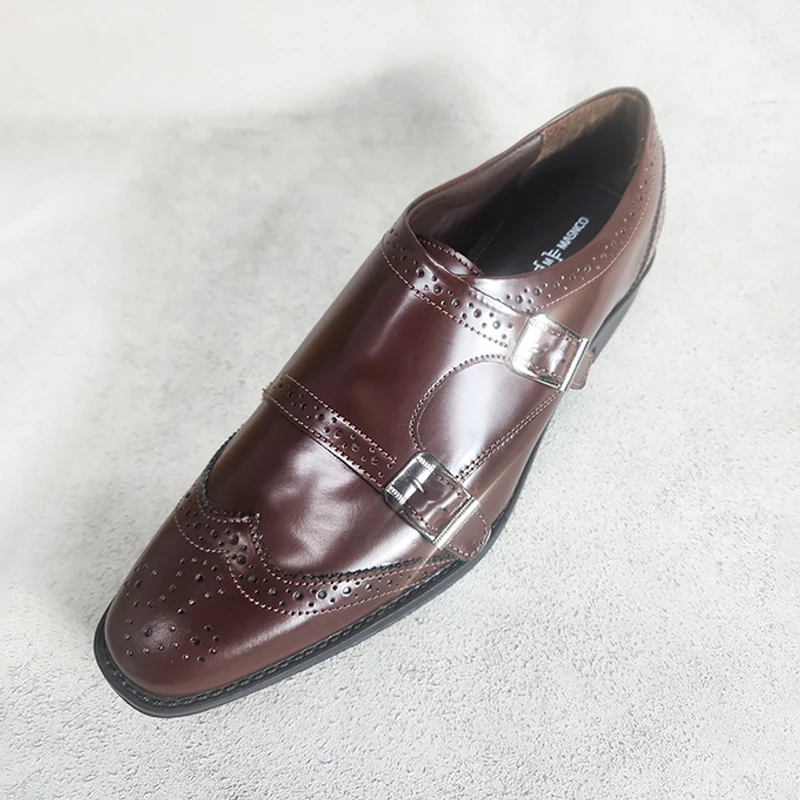 Premium Double Monk Shoe (DBR)