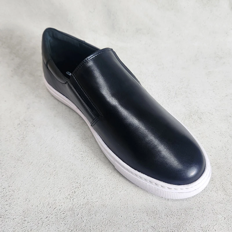 Lightweight Leather Sneaker in Black - Image 5