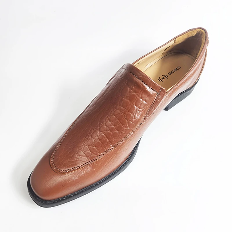 Slip-on Leather Shoe for Men in LBR Croco - Image 4