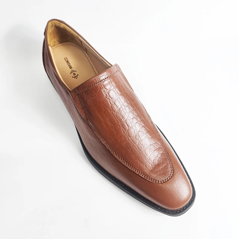 Slip-on Leather Shoe for Men in LBR Croco - Image 5