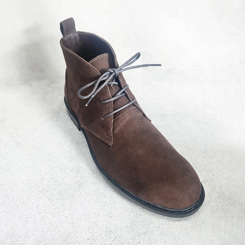 Premium Nubuck Leather Chukka Boots - Image 3