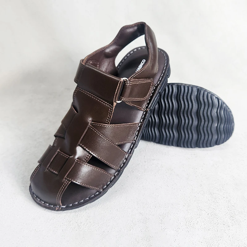 Lightweight Back Belt Sandal in DBR