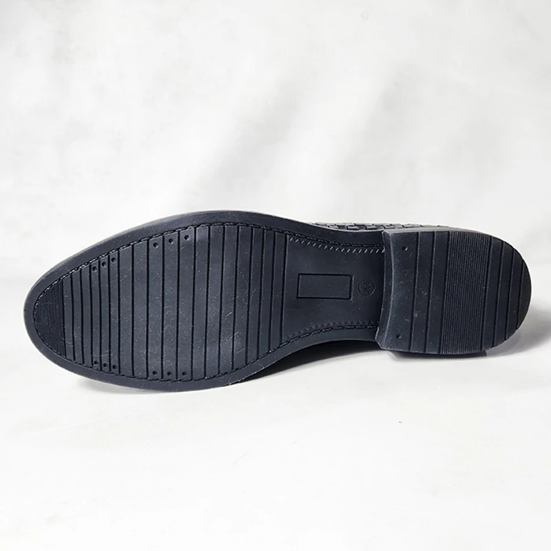 Easy to Wear Leather Shoe (Elastic & Chain on the Sides) - Image 3