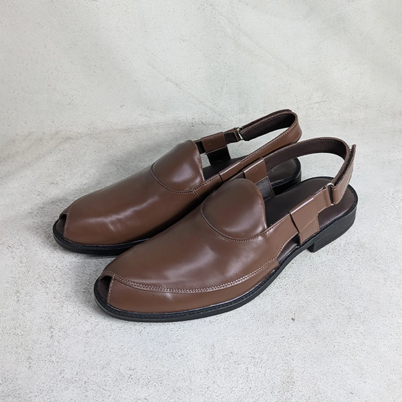 Men’s Kabuli style sandal in Brown