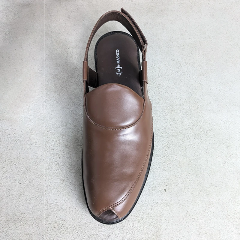 Men’s Kabuli style sandal in Brown - Image 7