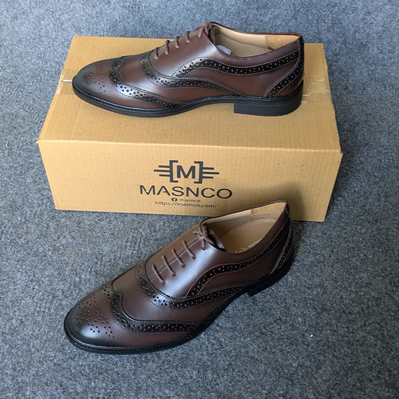 Formal Brogue Leather Shoes for Men