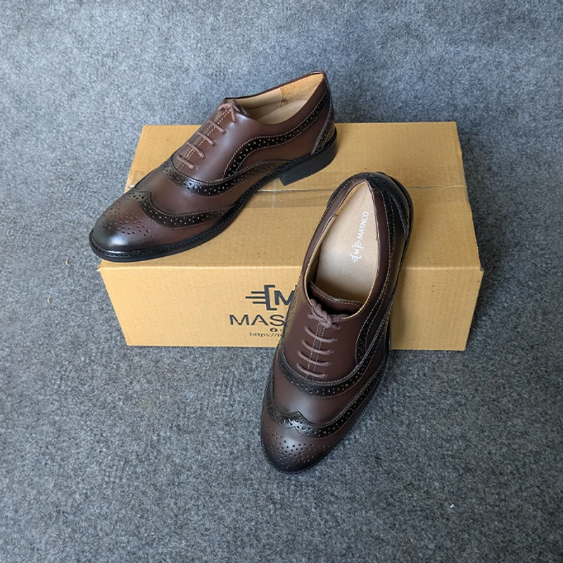 Formal Brogue Leather Shoes for Men - Image 4