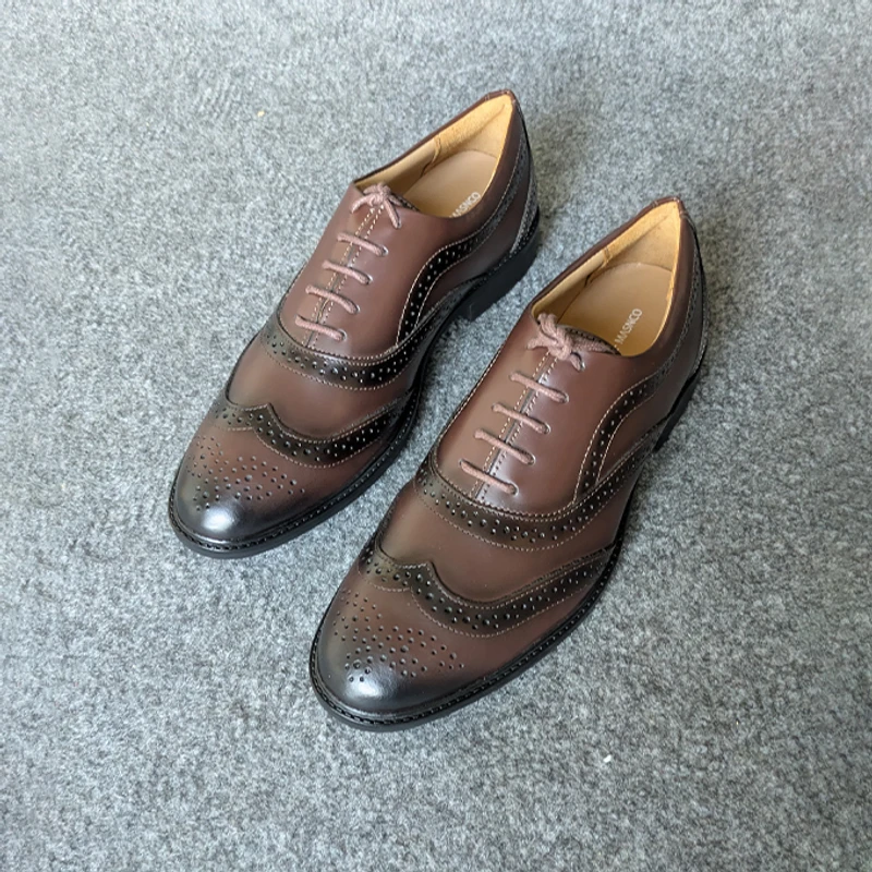 Formal Brogue Leather Shoes for Men - Image 5
