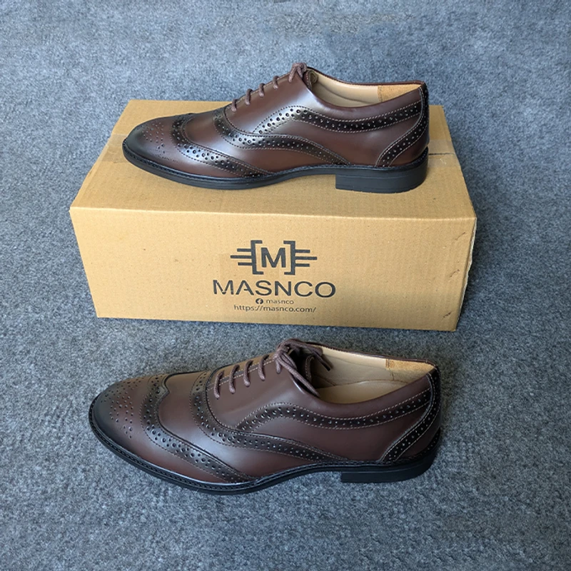 Formal Brogue Leather Shoes for Men - Image 7