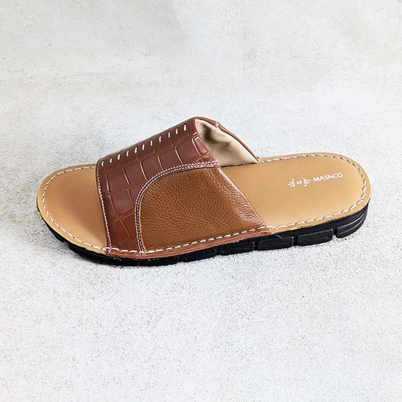Lightweight Leather Sandal in Brown - Image 4