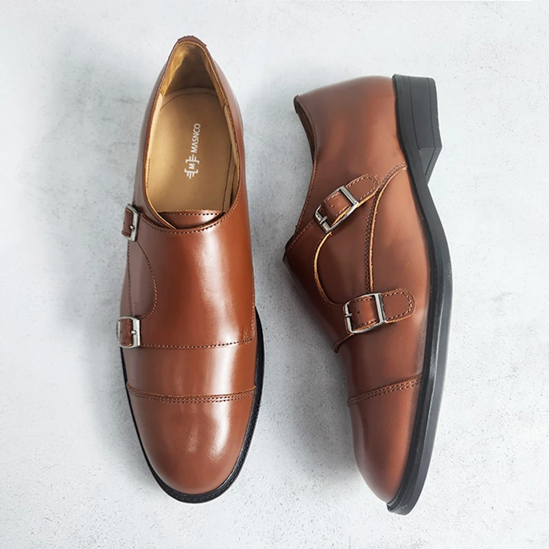 Double Monk Oxford Formal Office Shoes for Men (LBR)