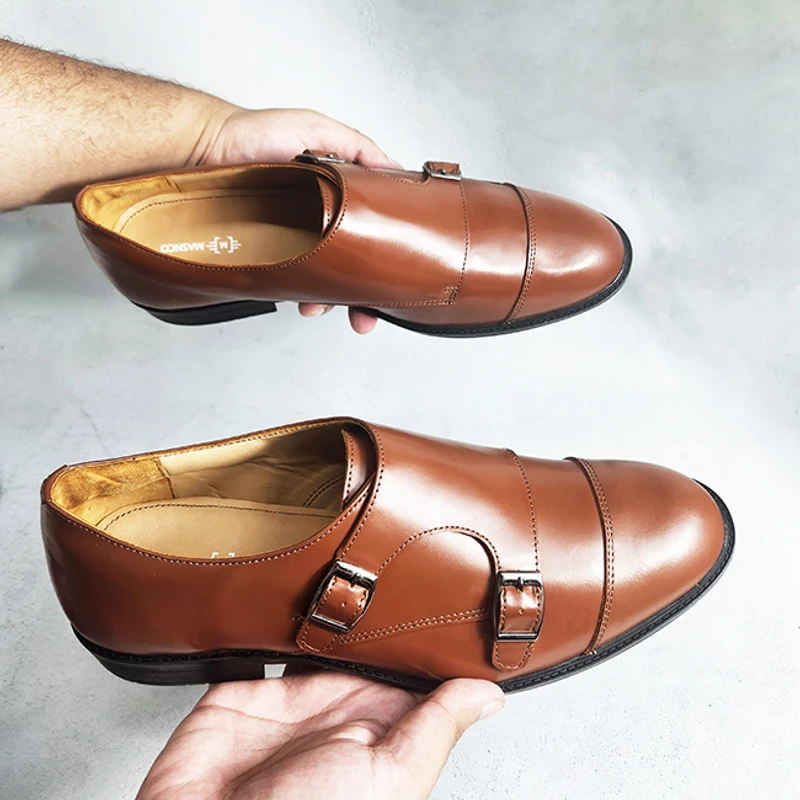 Double Monk Oxford Formal Office Shoes for Men (LBR) - Image 4