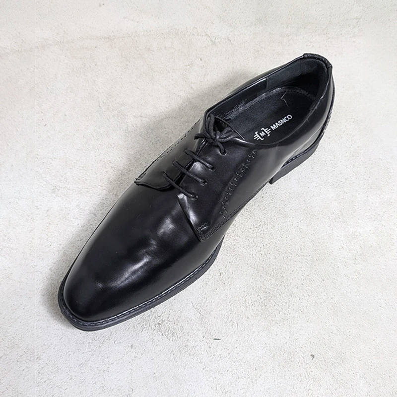 Men's Comfortable Office Shoe in Black - Image 4