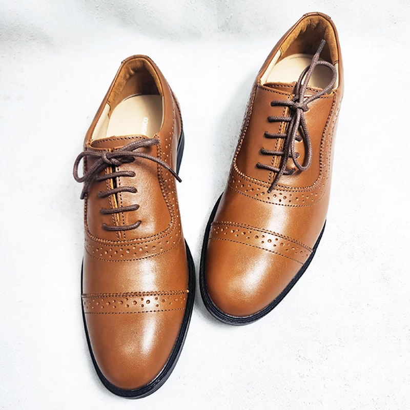 Comfortable Work Shoes for Office in Light Brown