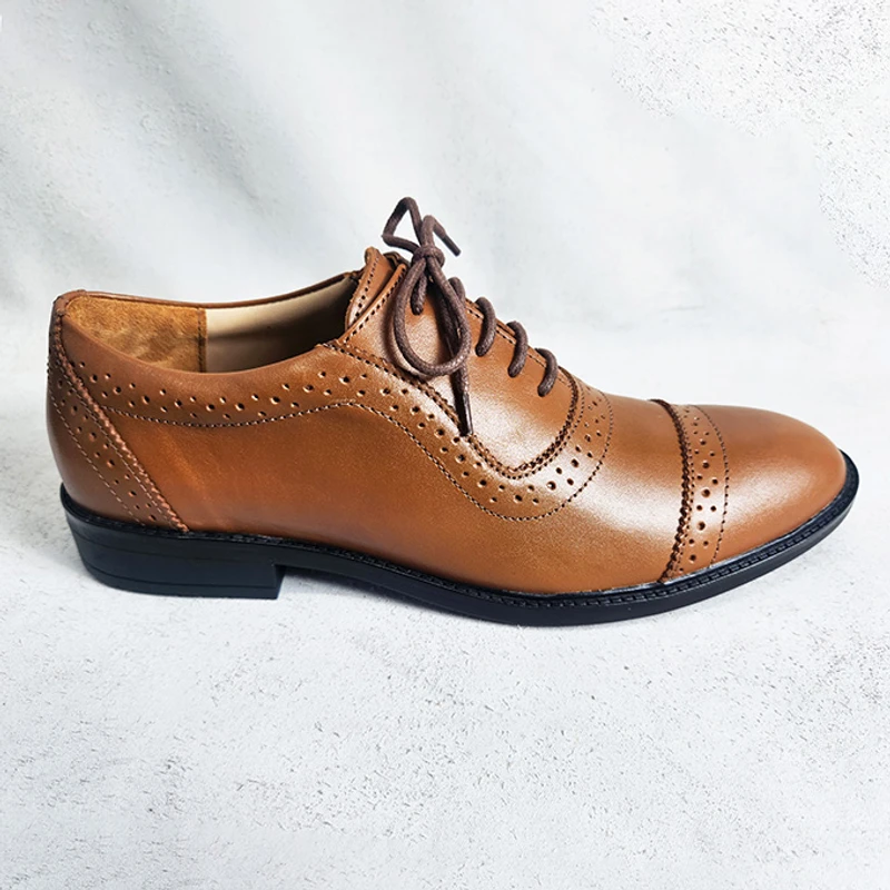 Comfortable Work Shoes for Office in Light Brown