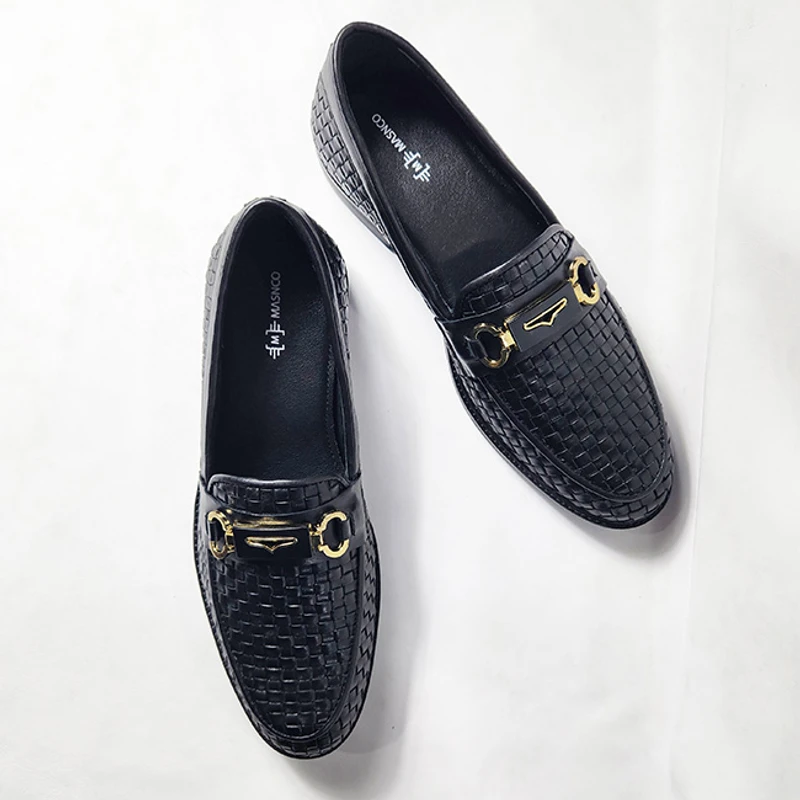 Premium Black Hand Braided Leather Shoes - Image 6