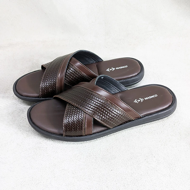Crossover Strap Sandal In DBR