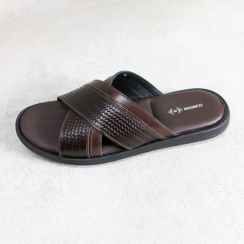 Crossover Strap Sandal In DBR - Image 3