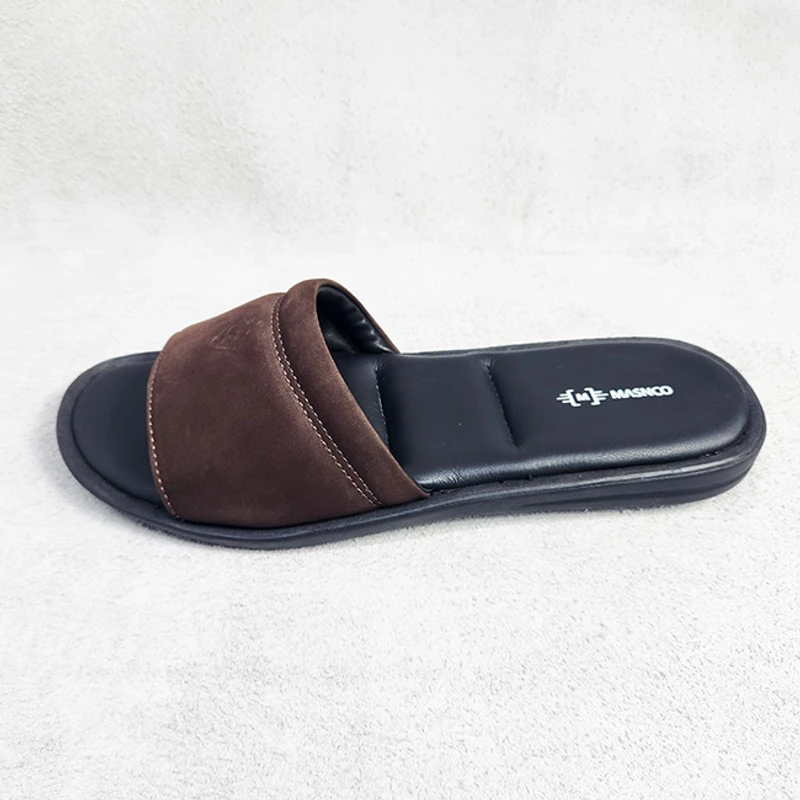 Leather Slider with maximum comfort in Nubuck - Image 4