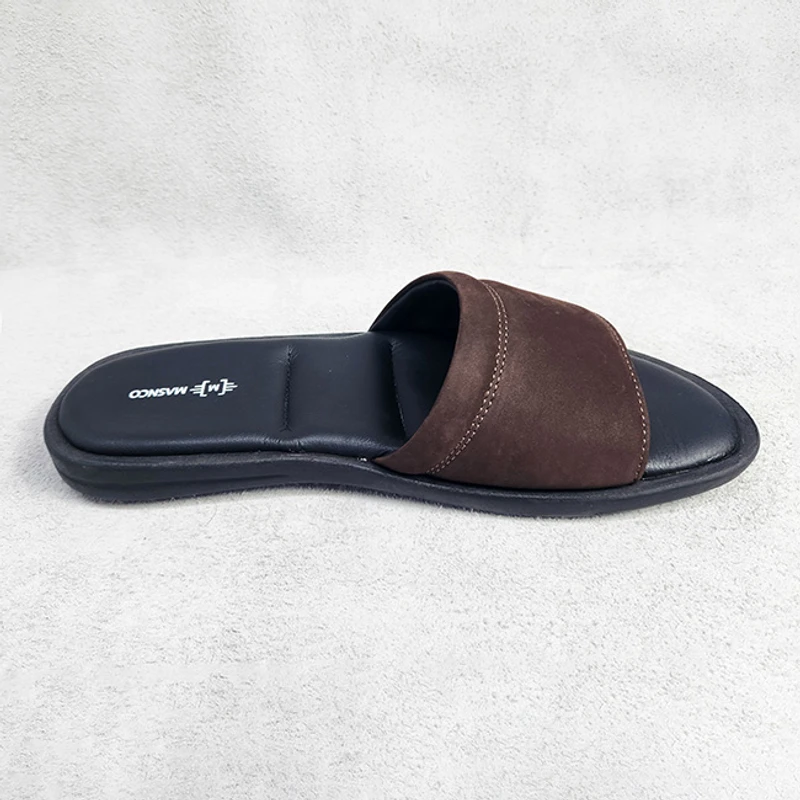 Leather Slider with maximum comfort in Nubuck - Image 5