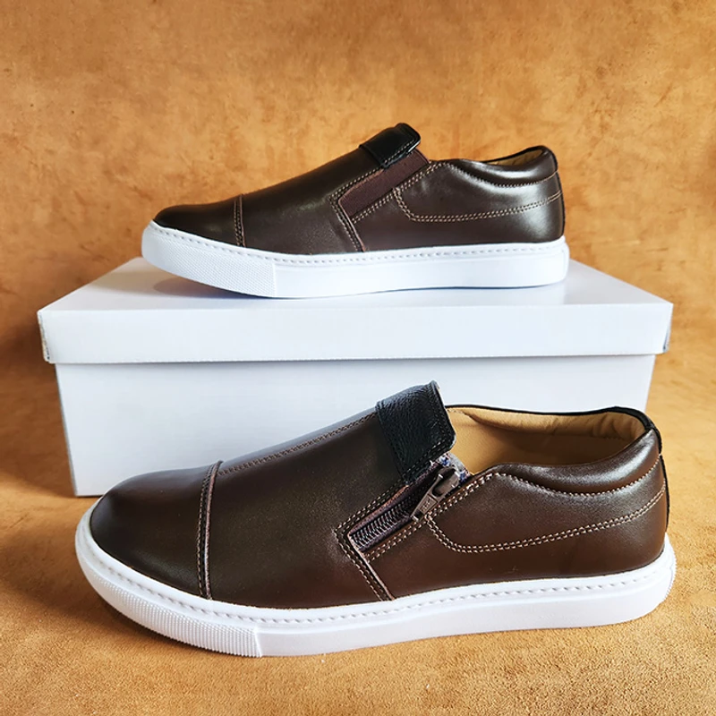 Lightweight 100% Leather Sneaker - Image 3