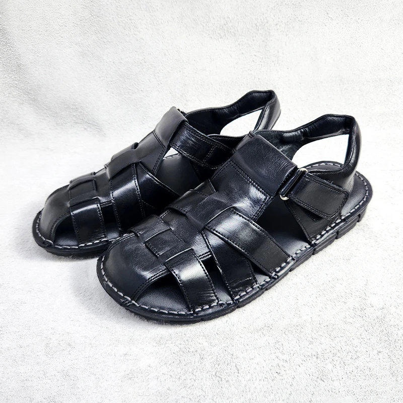 Lightweight Back Belt Sandal in Black