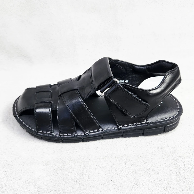 Lightweight Back Belt Sandal in Black - Image 3