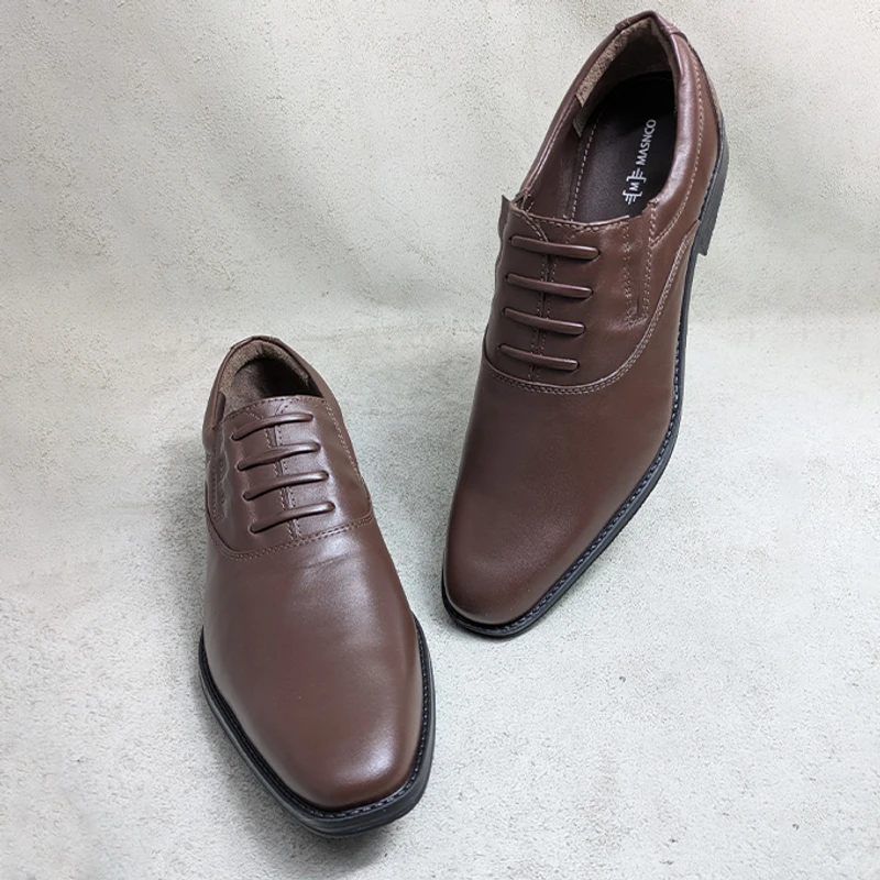 Men's Slip on Office Shoe in Brown - Image 4
