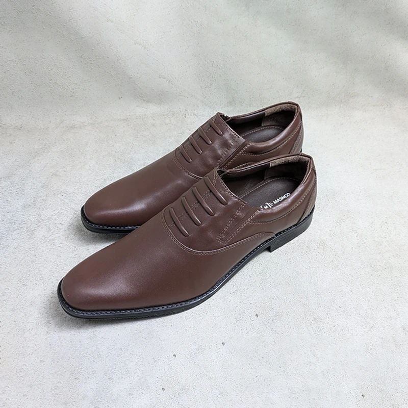Men's Slip on Office Shoe in Brown - Image 5