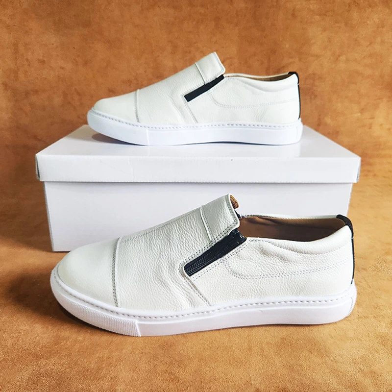 Lightweight 100% Leather Sneaker - Image 3