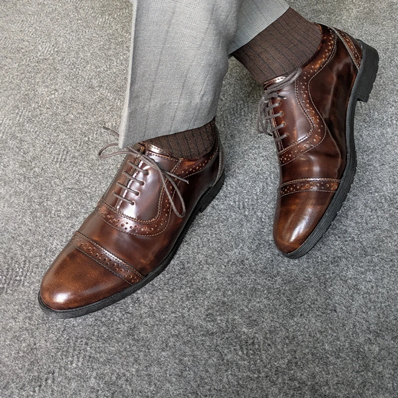 Premium Brush Off Leather Shoe