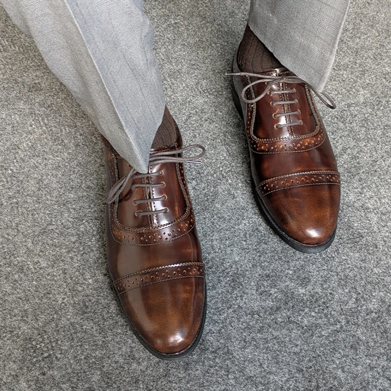 Premium Brush Off Leather Shoe - Image 3