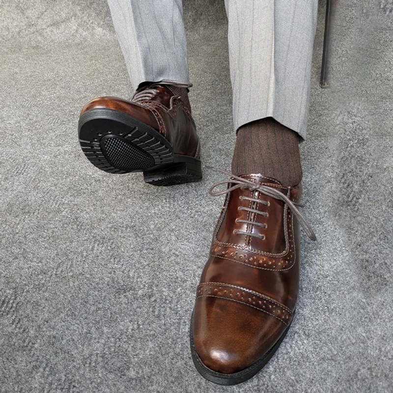 Premium Brush Off Leather Shoe - Image 5