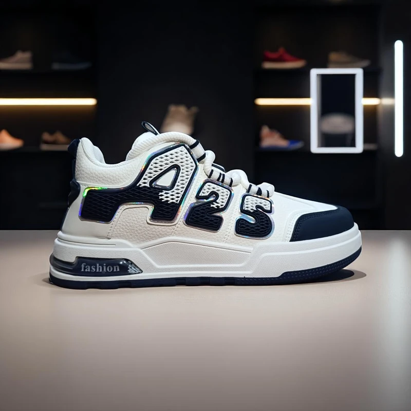 310🔥Blue White Hype Chunky Sneakers – Street Style Meets Comfort 🔥