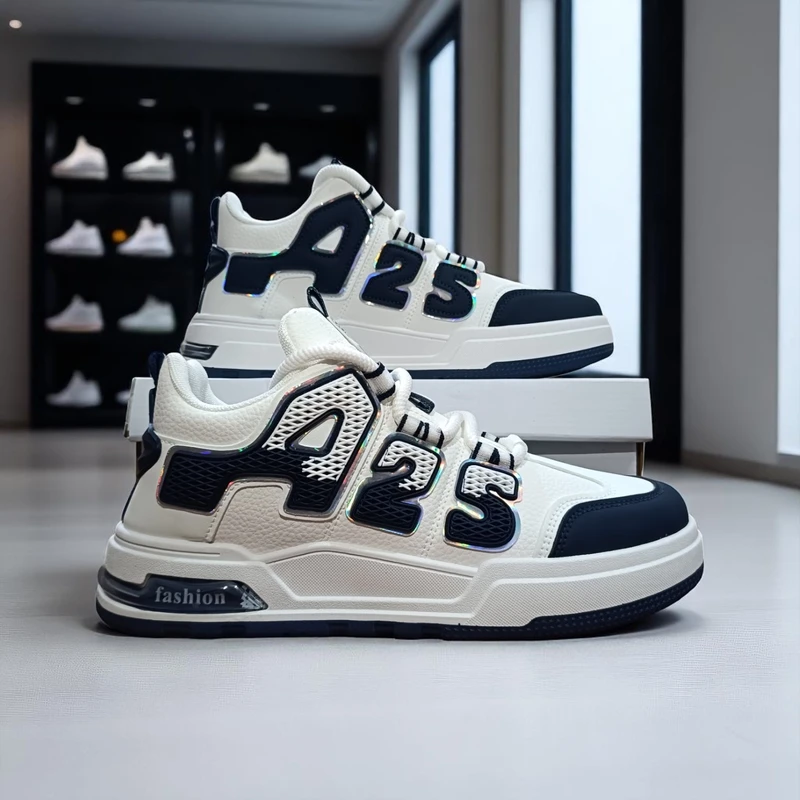310🔥Blue White Hype Chunky Sneakers – Street Style Meets Comfort 🔥