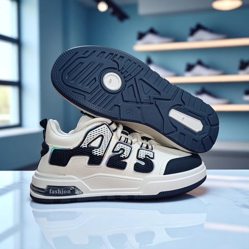 310🔥Blue White Hype Chunky Sneakers – Street Style Meets Comfort 🔥 - Image 3