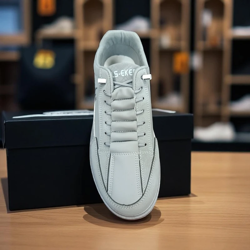 308 - Gray Sneakers with Jordan Logo—Perfect for Casual and Sporty Looks - Image 3
