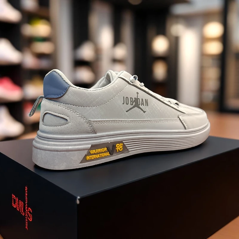 308 - Gray Sneakers with Jordan Logo—Perfect for Casual and Sporty Looks - Image 4