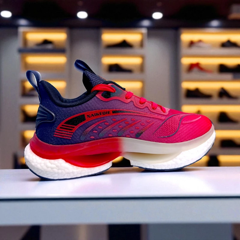 OR101🔥 Naikeqie Red Navy Sneakers – Bold Look, Max Energy ⚡