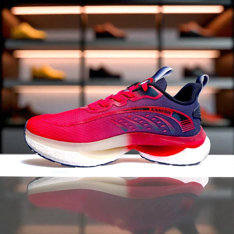OR101🔥 Naikeqie Red Navy Sneakers – Bold Look, Max Energy ⚡