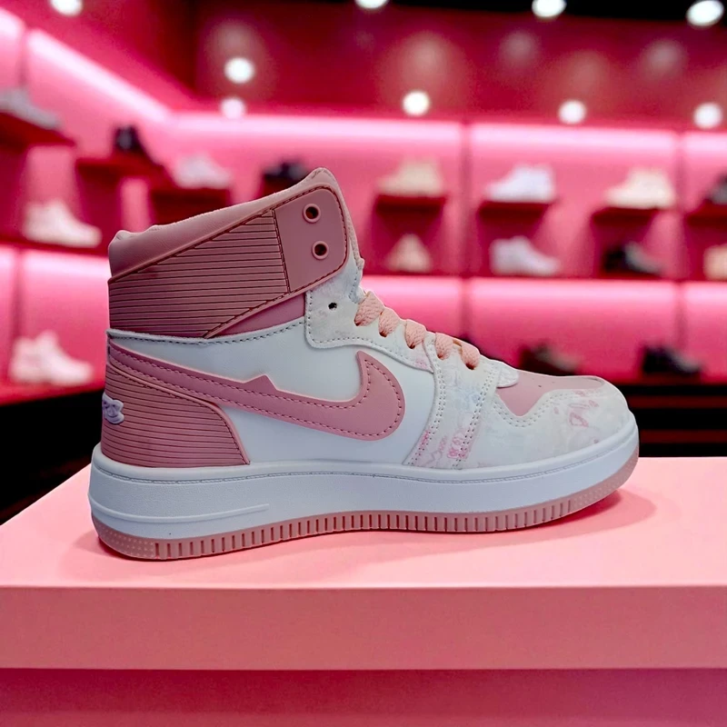 202- Pink Travel & Western Vibe Purple High-Top Sneakers – বাইক রাইড ও অ্যাডভেঞ্চারের জন্য স্টাইলিশ চয়েস - Image 3