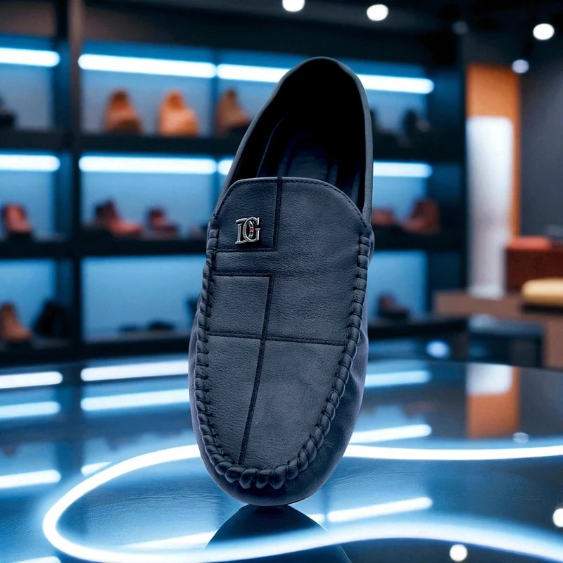 119 ⚫ Premium Black Loafer – Class, Comfort & Elegance
