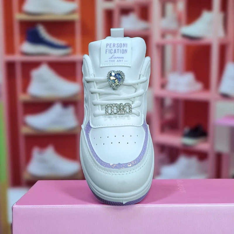 221-  Purple Sneakers  —Perfect for Casual, Playful Days & All-Day Comfort - Image 4
