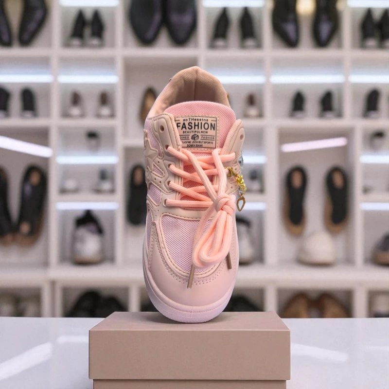229 – Trendy Pink Sneakers with Star Embellishment – দারুন আরামদায়ক, স্টাইলিশ মেয়েদের জন্য বেস্ট চয়েস - Image 4