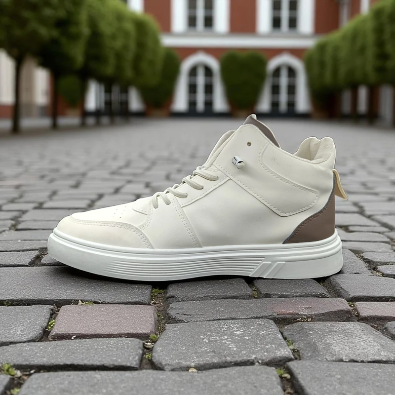 304 - White and Beige Sneakers with Bold "G-SPEED" Design and Orange Accent—Perfect for Stylish and Sporty Looks - Image 5